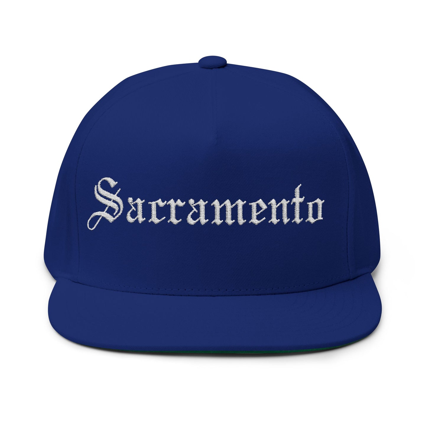 Embroidered Sacramento Flat Bill Cap | Stylish Streetwear Hat