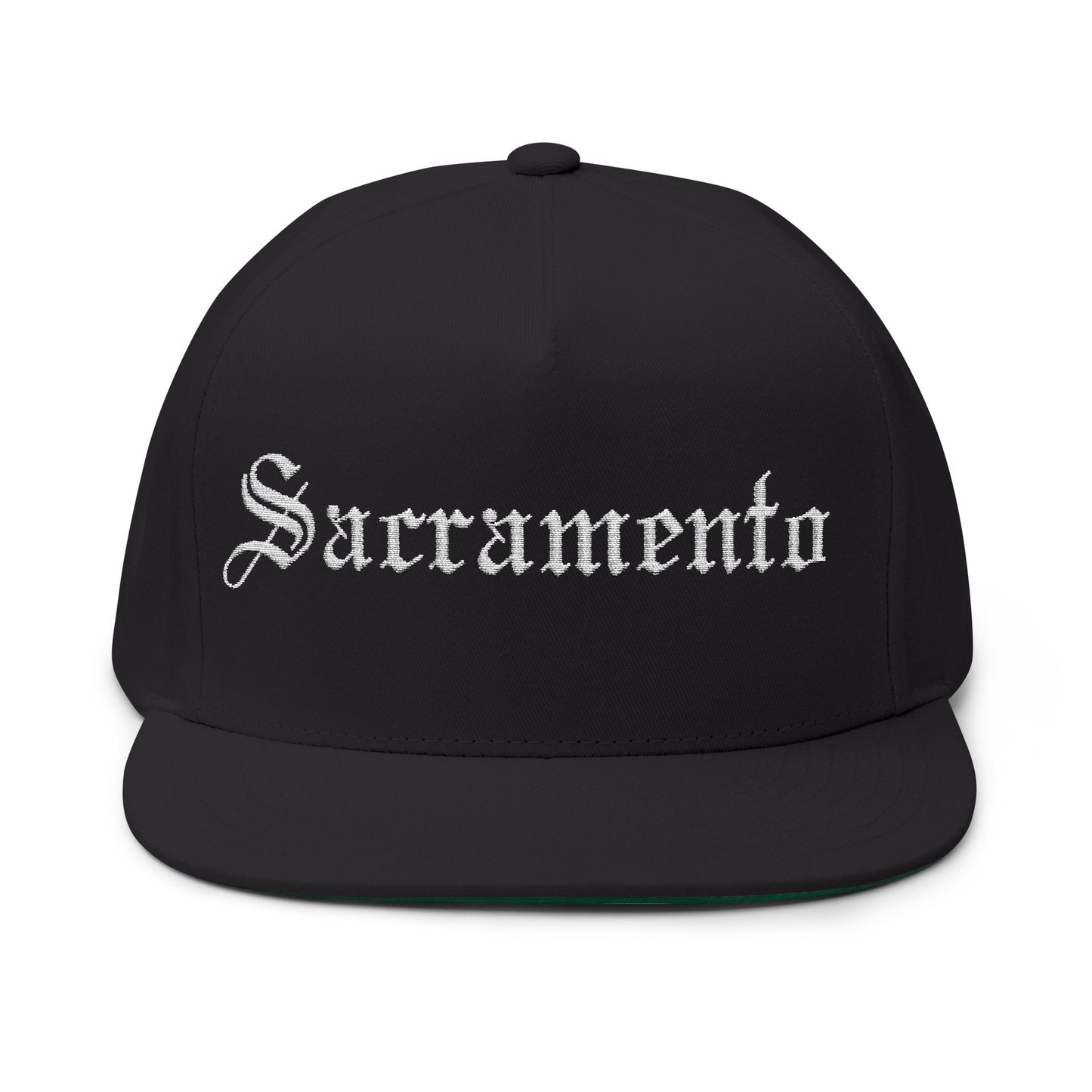 Embroidered Sacramento Flat Bill Cap | Stylish Streetwear Hat