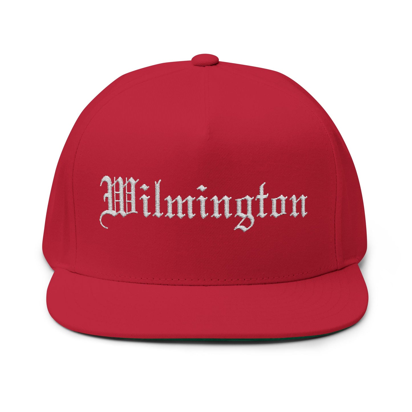 Wilmington Embroidered Flat Bill Cap - Stylish Baseball Hat for Everyday Wear