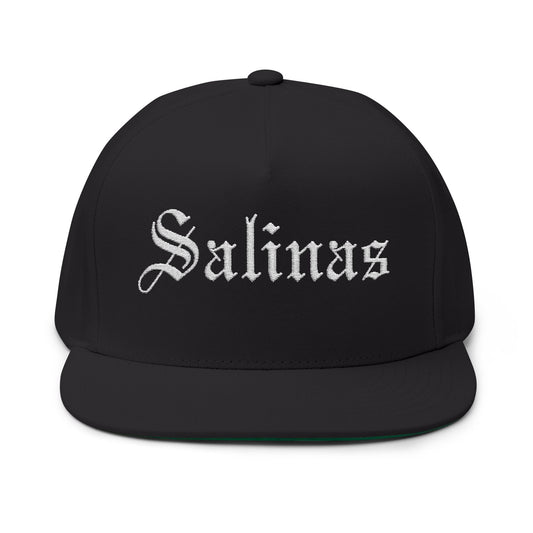 Custom Embroidered Flat Bill Cap - Salinas Design