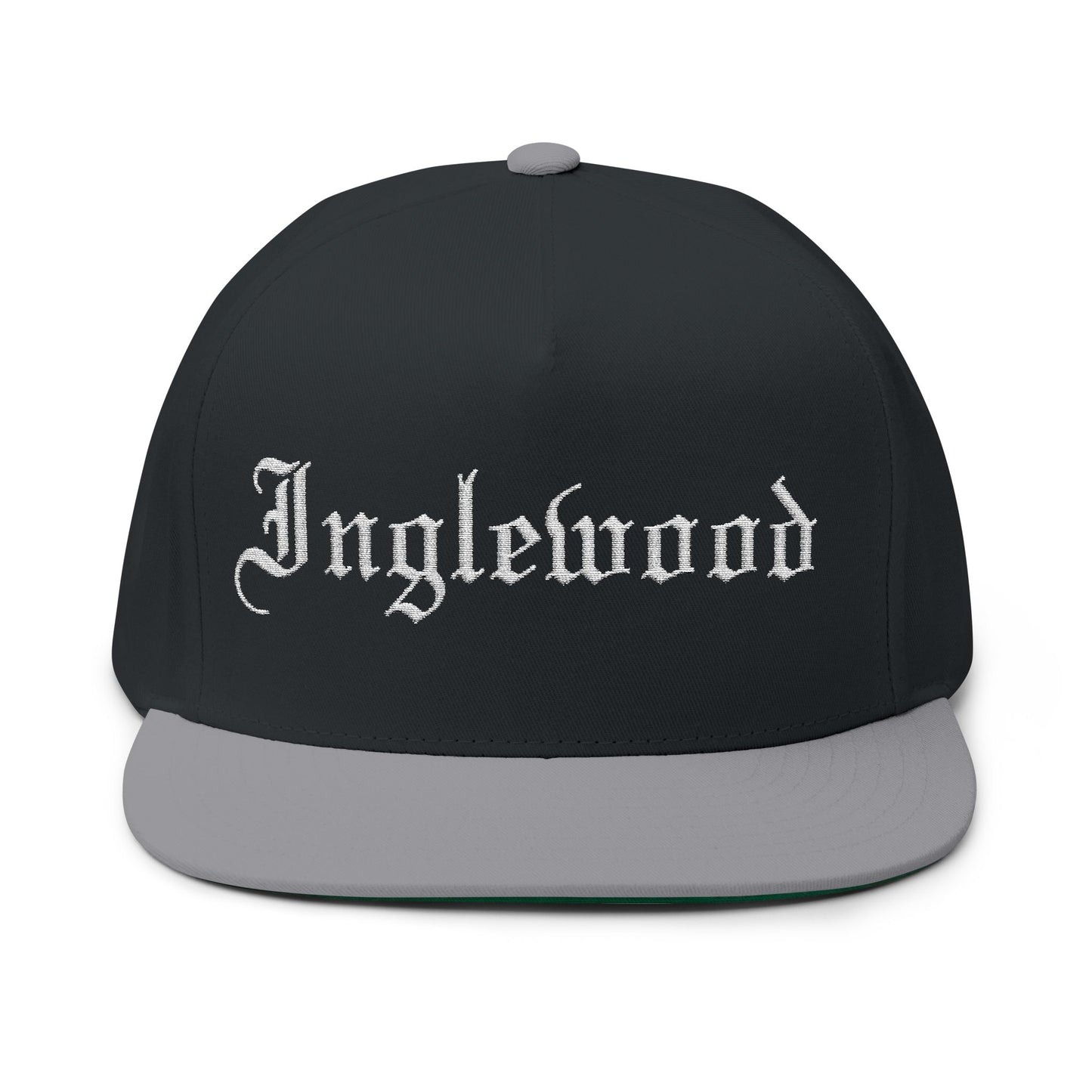 Inglewood Embroidered Flat Bill Cap - Stylish Snapback for Urban Fashion