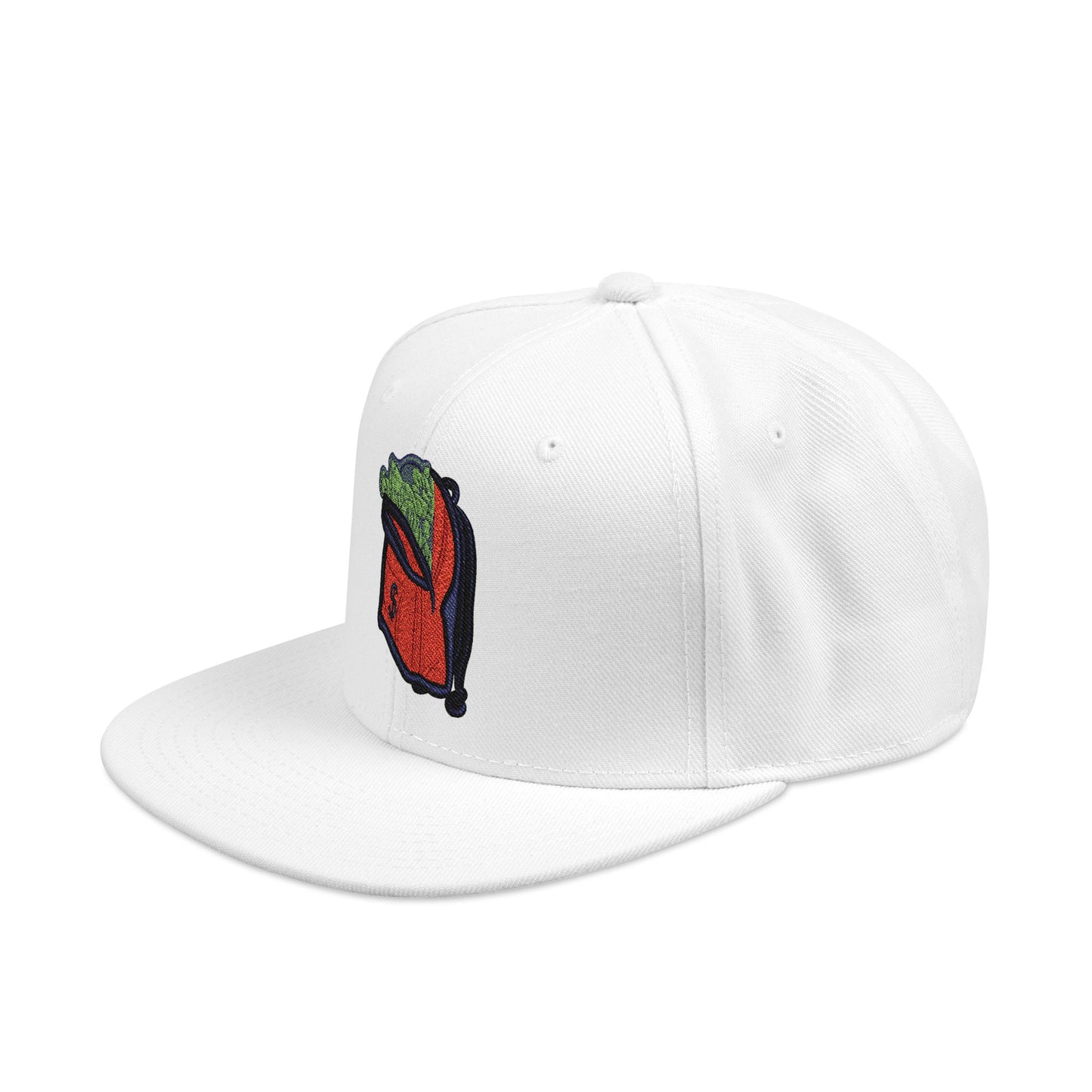 Money Bag Embroidered Snapback Hat -