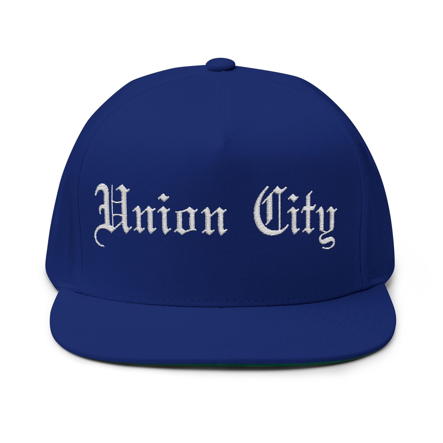 Union City Embroidered Flat Bill Cap - Stylish Streetwear Accessory