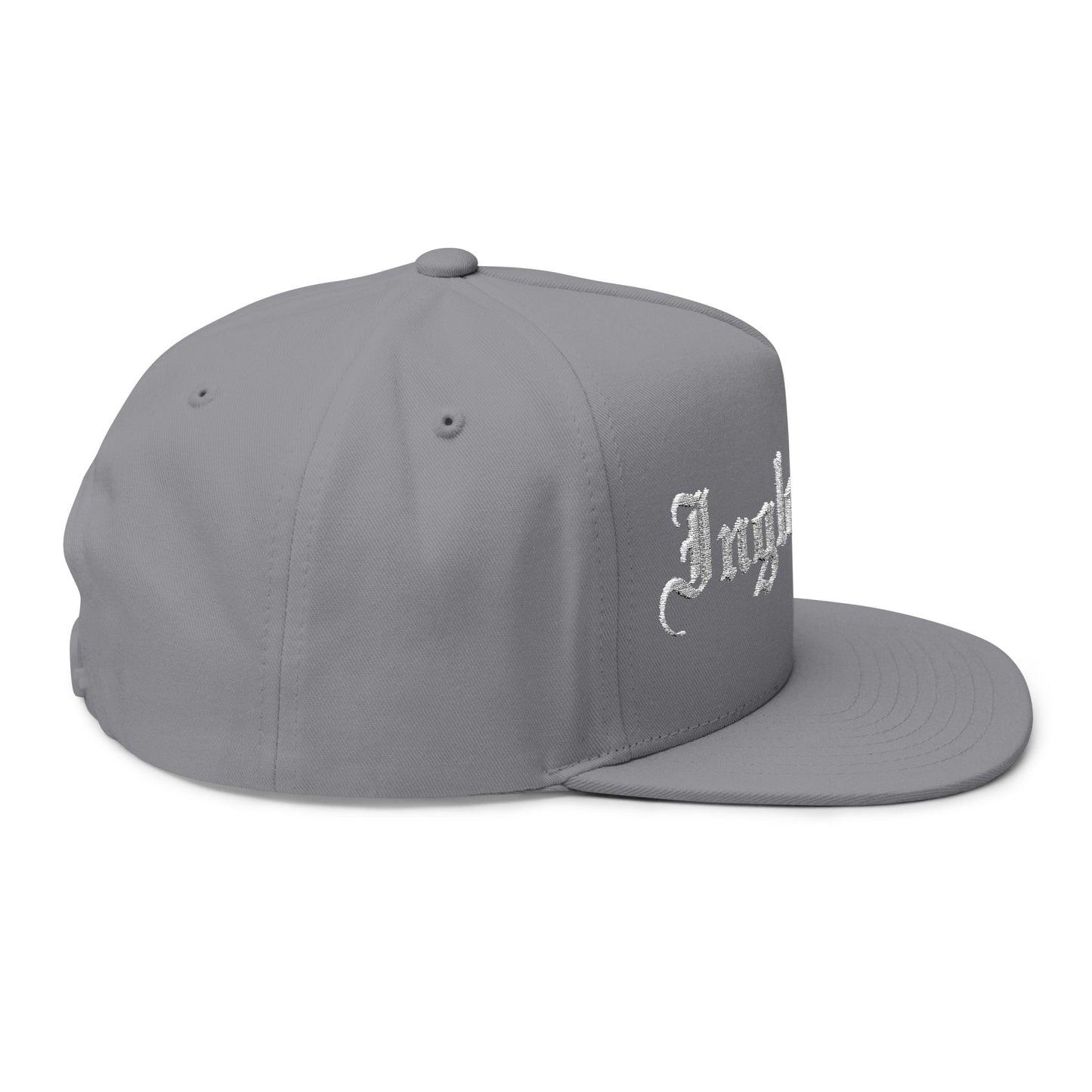 Inglewood Embroidered Flat Bill Cap - Stylish Snapback for Urban Fashion