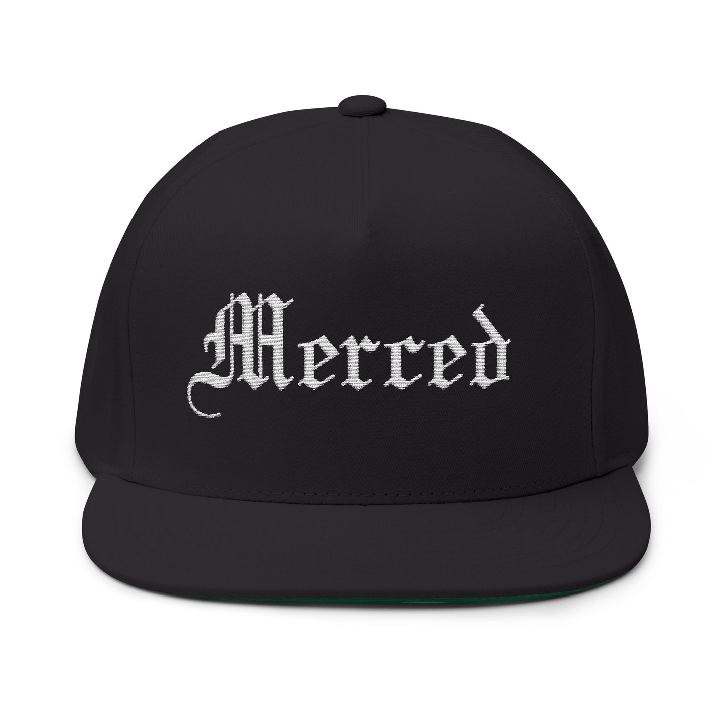 Merced Embroidered Flat Bill Cap