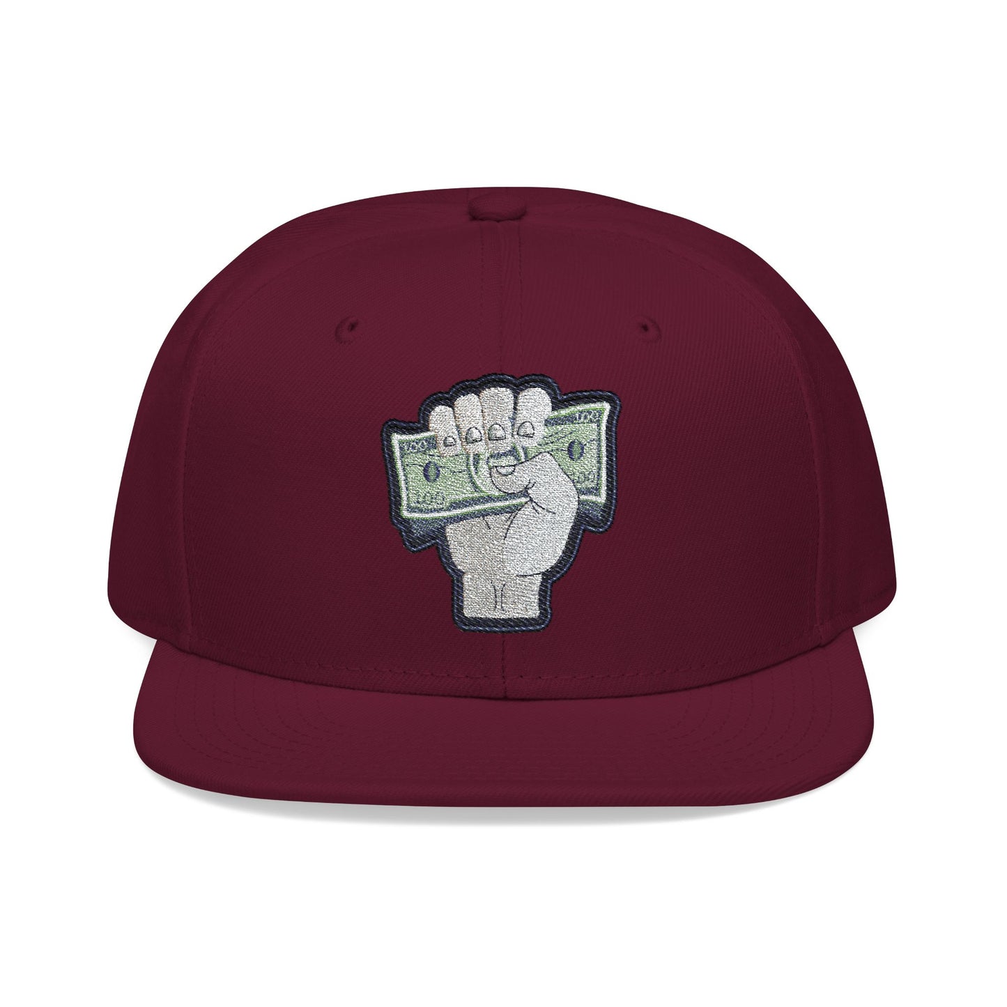 Empowered Money Fist Snapback Cap - Embroidered