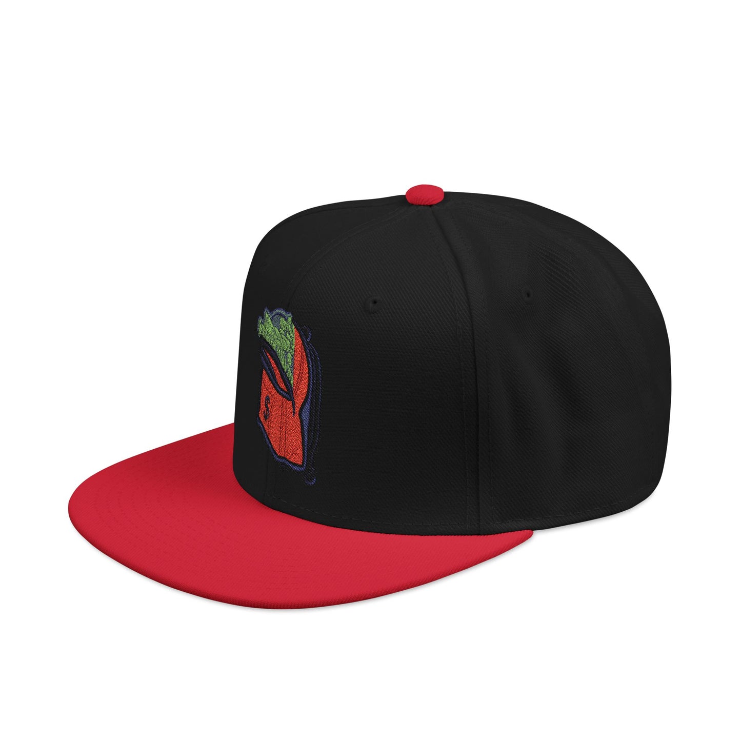 Money Bag Embroidered Snapback Hat -