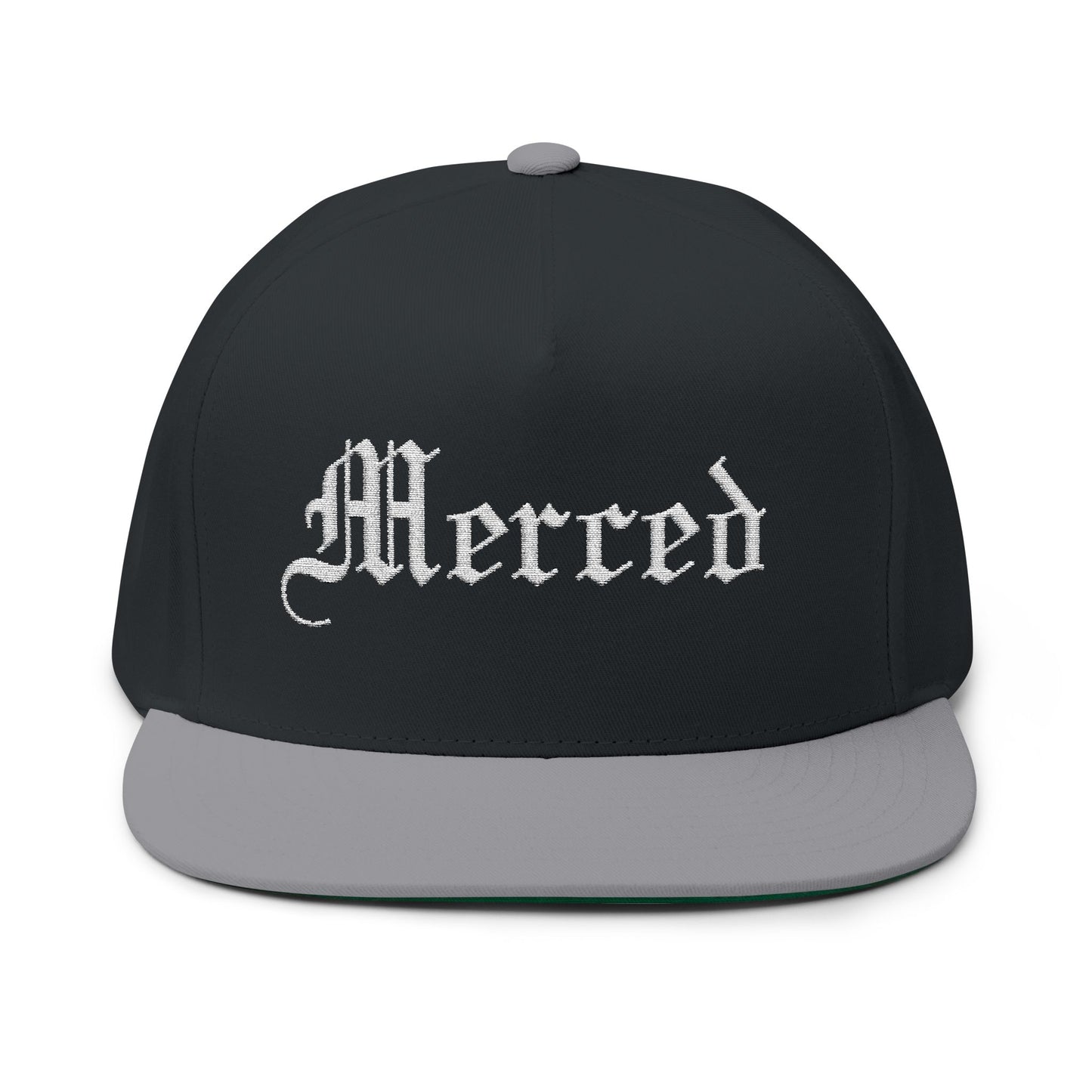Merced Embroidered Flat Bill Cap
