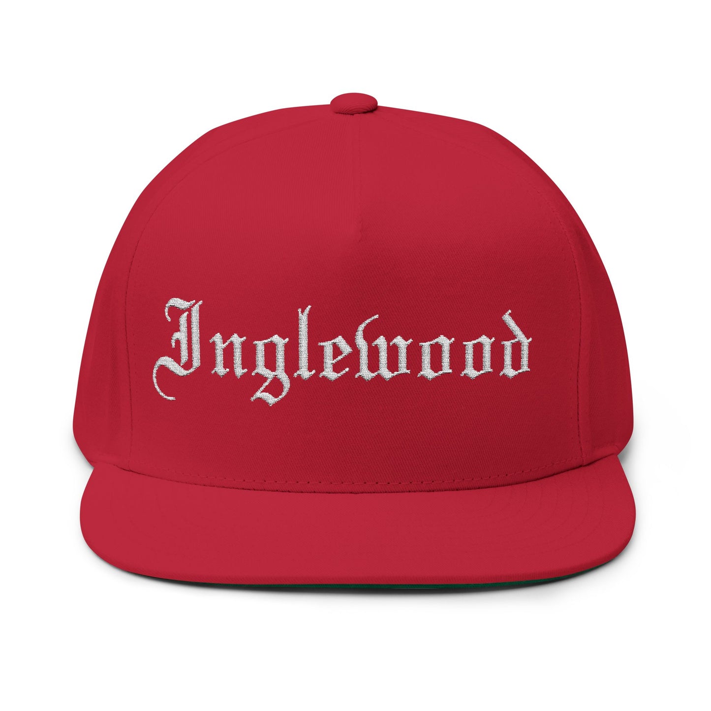 Inglewood Embroidered Flat Bill Cap - Stylish Snapback for Urban Fashion