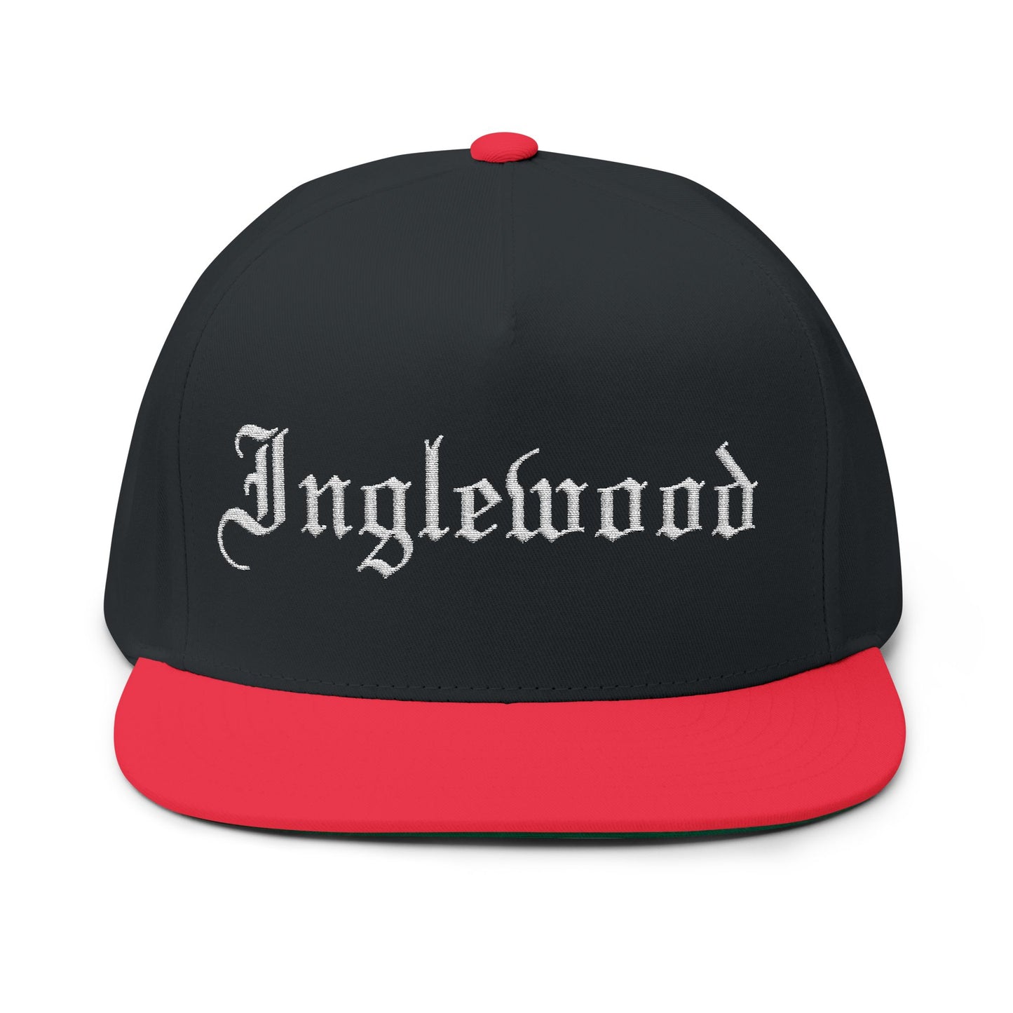 Inglewood Embroidered Flat Bill Cap - Stylish Snapback for Urban Fashion