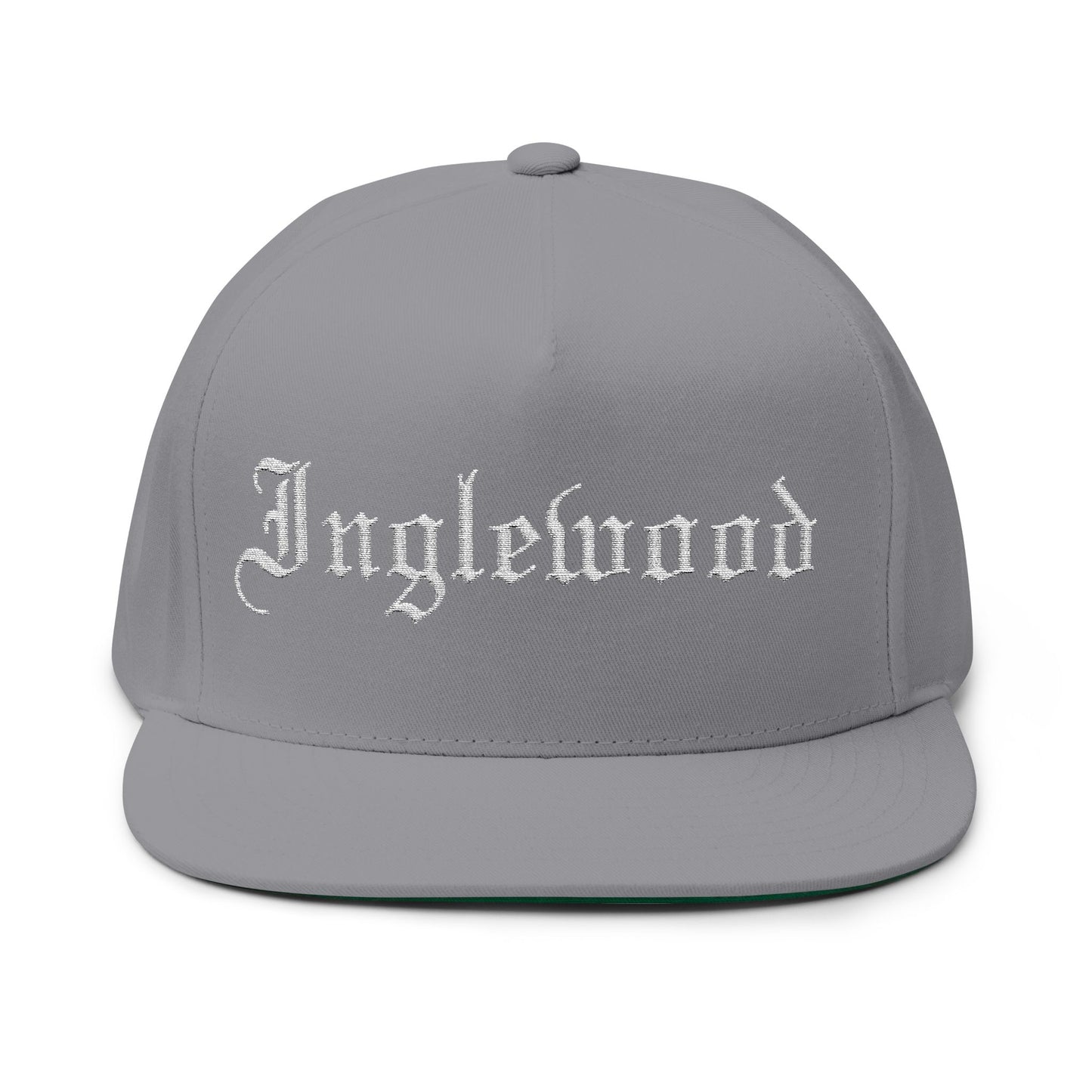 Inglewood Embroidered Flat Bill Cap - Stylish Snapback for Urban Fashion