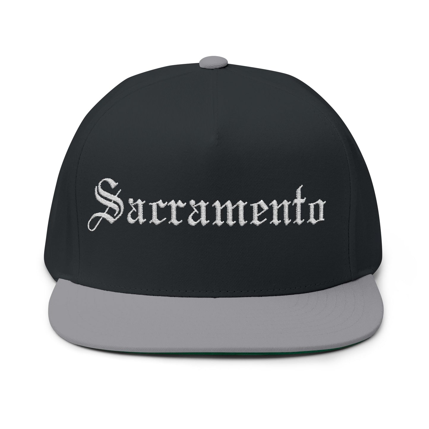 Embroidered Sacramento Flat Bill Cap | Stylish Streetwear Hat