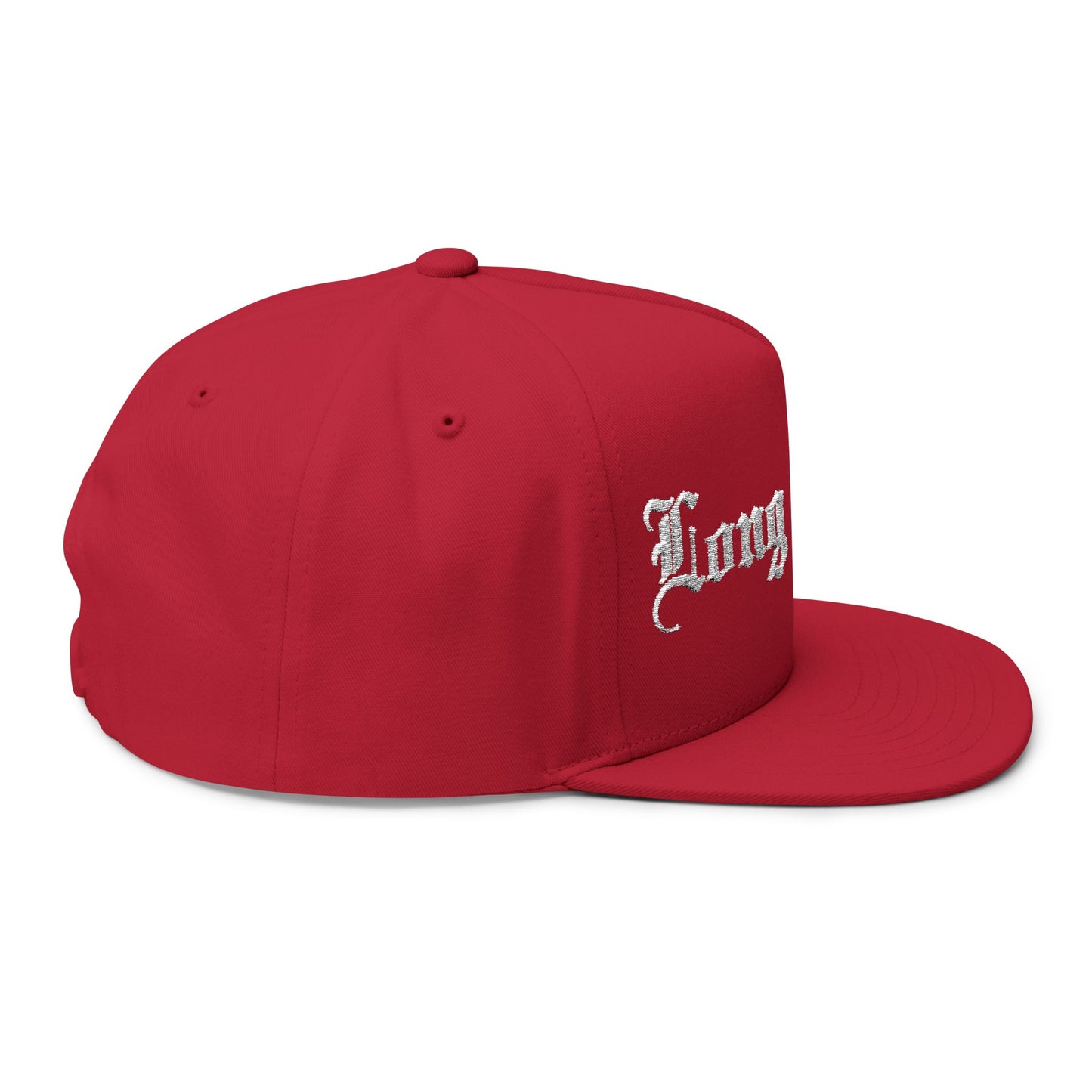 Long Beach Embroidered Flat Bill Cap - Streetwear Hat