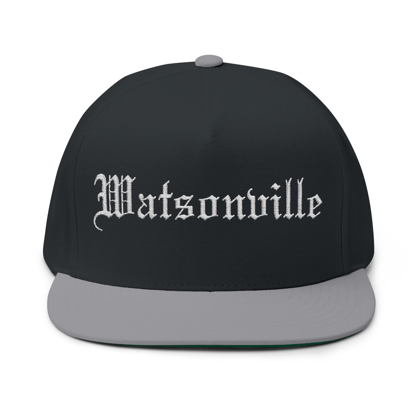 Watsonville Embroidered Flat Bill Cap - Stylish Headwear for Casual Outings