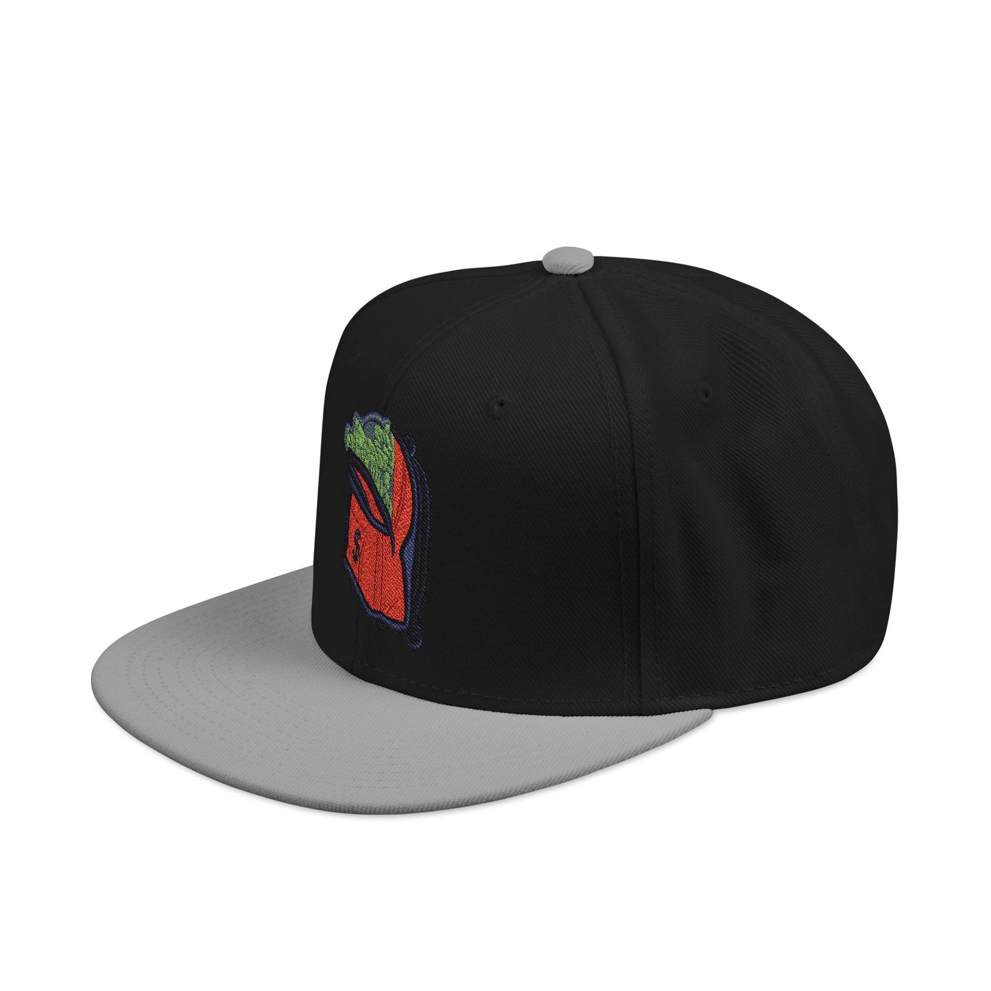 Money Bag Embroidered Snapback Hat -