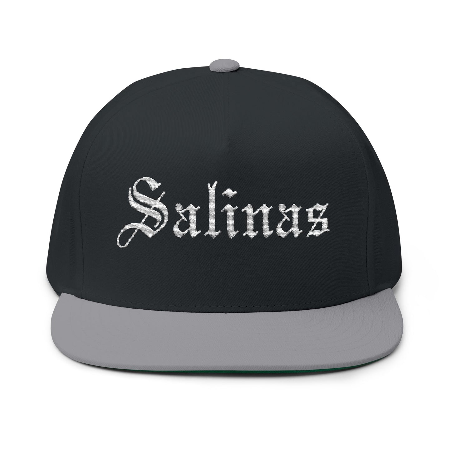 Custom Embroidered Flat Bill Cap - Salinas Design