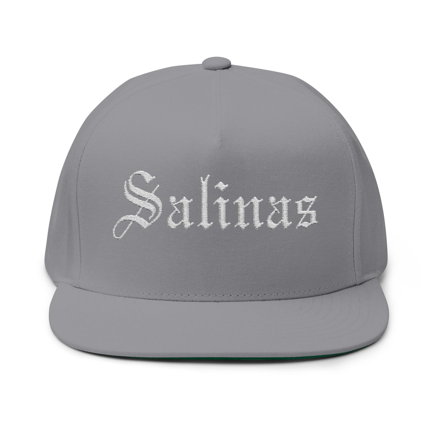 Custom Embroidered Flat Bill Cap - Salinas Design