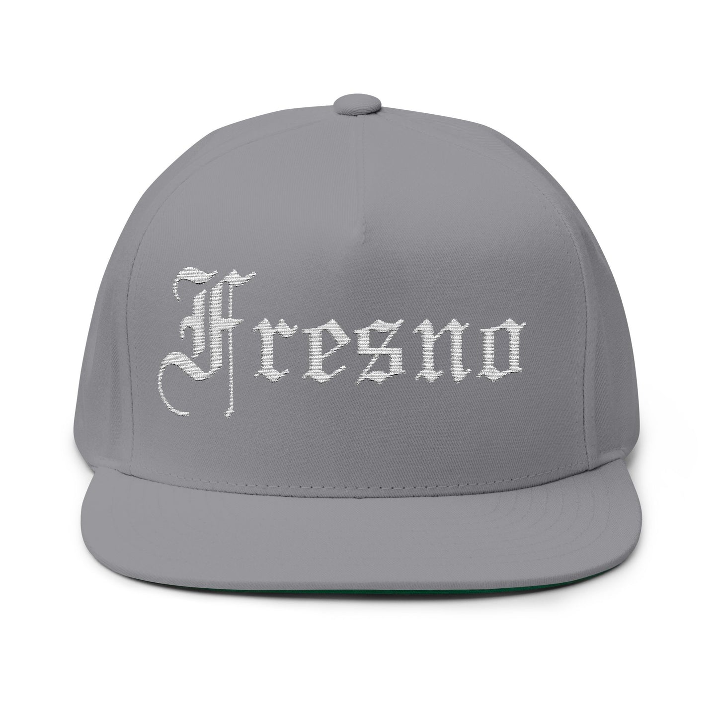 Fresno Embroidered Flat Bill Cap - Stylish Streetwear Hat for Casual Wear