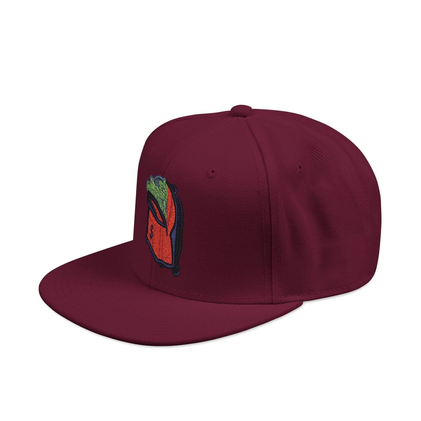 Money Bag Embroidered Snapback Hat -