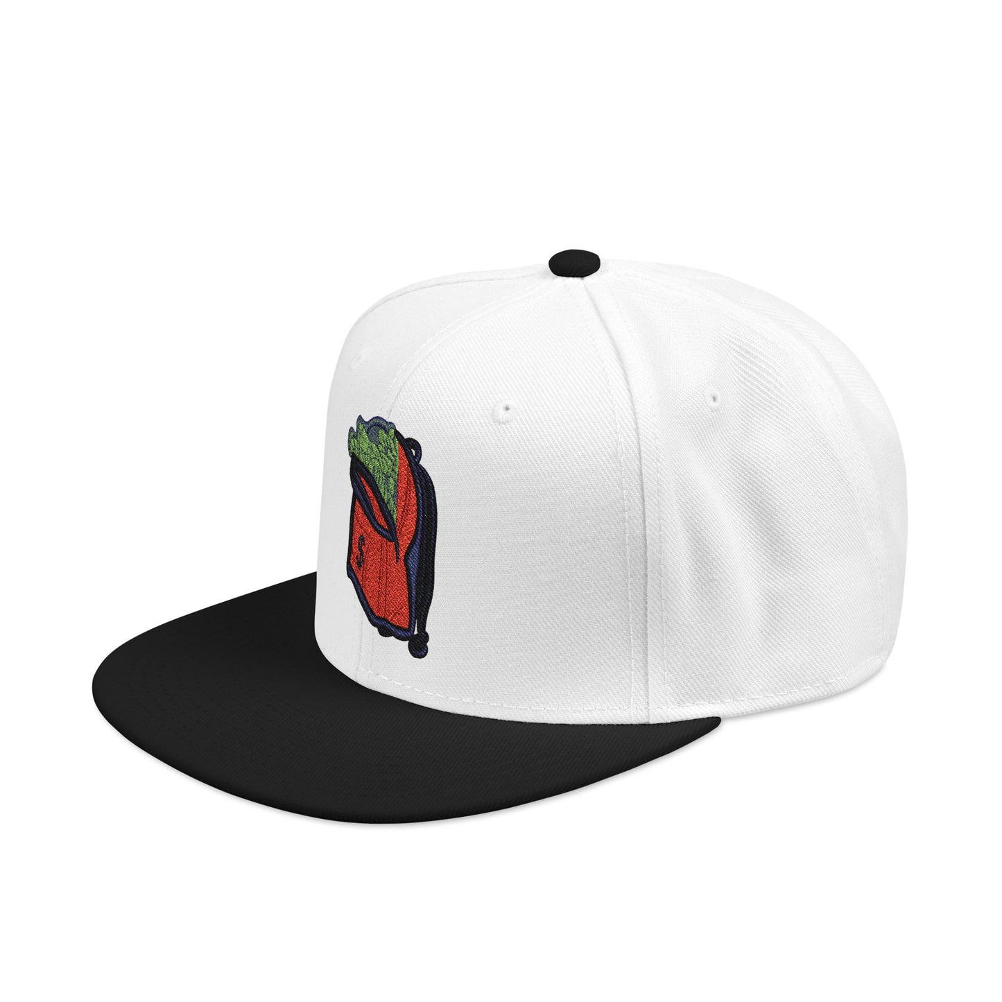 Money Bag Embroidered Snapback Hat -