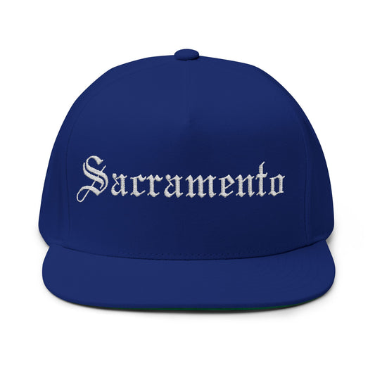 Embroidered Sacramento Flat Bill Cap | Stylish Streetwear Hat
