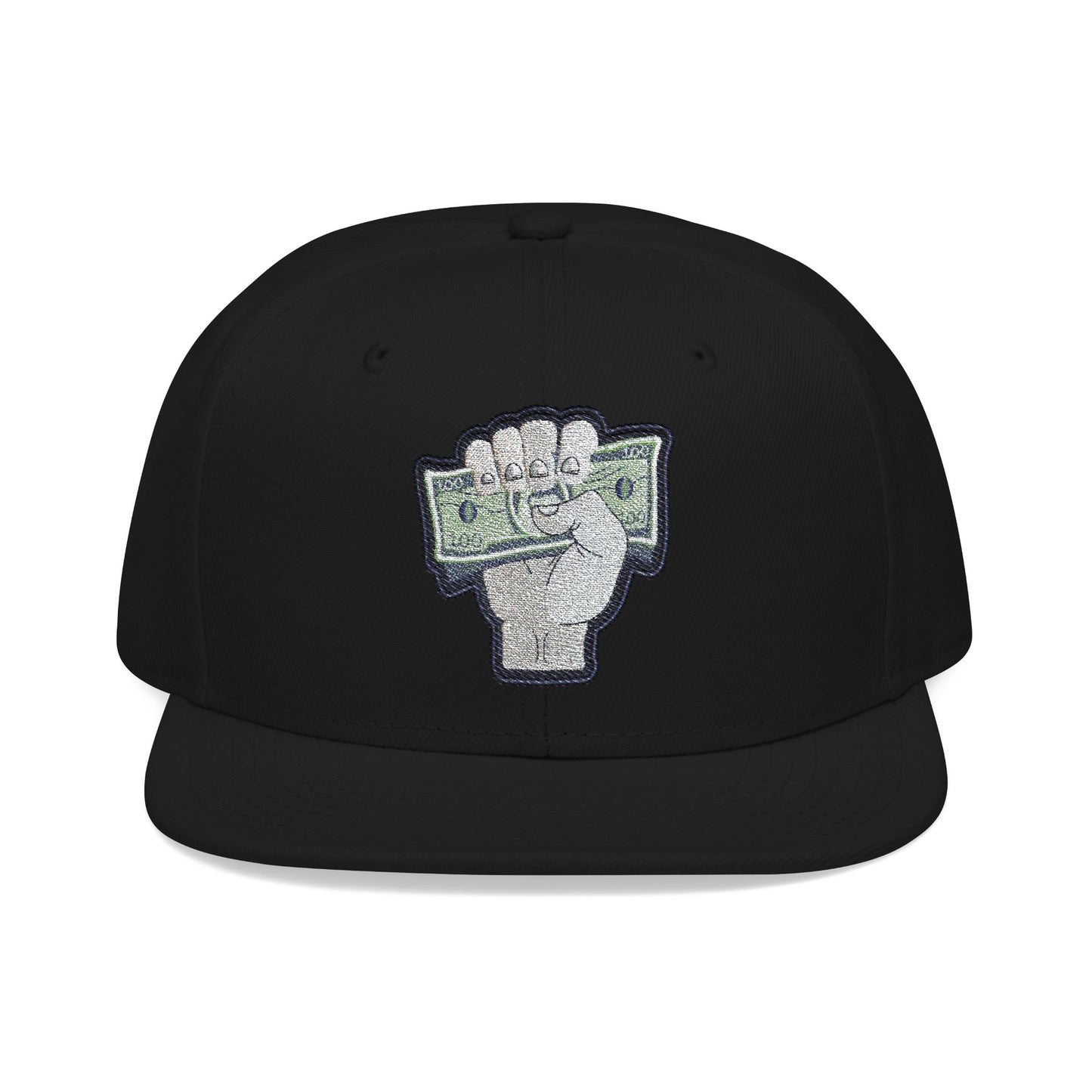 Empowered Money Fist Snapback Cap - Embroidered