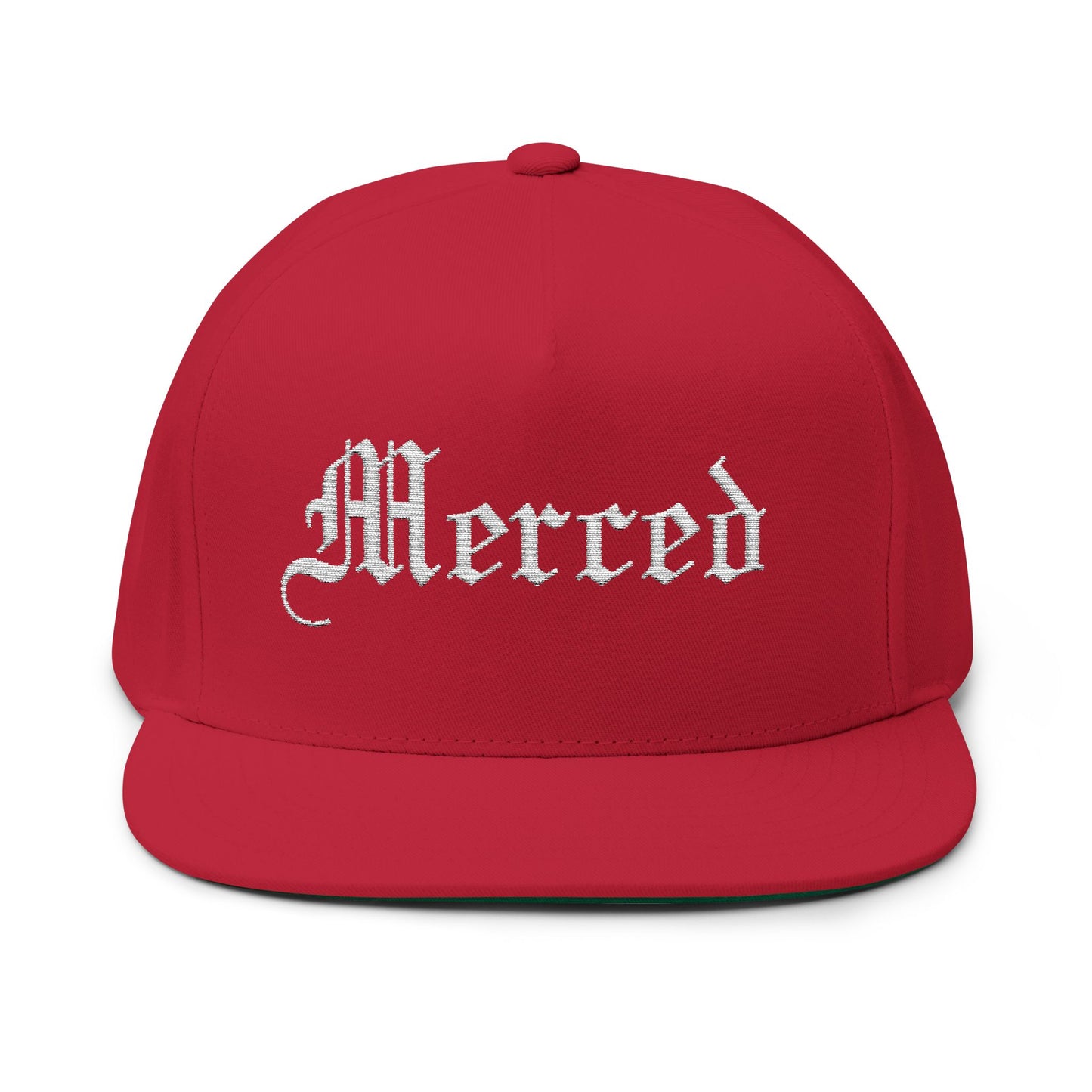 Merced Embroidered Flat Bill Cap