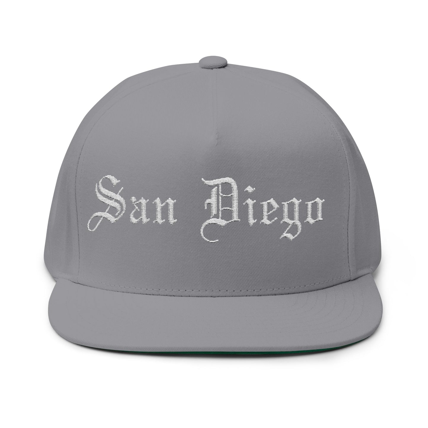San Diego Embroidered Flat Bill Cap