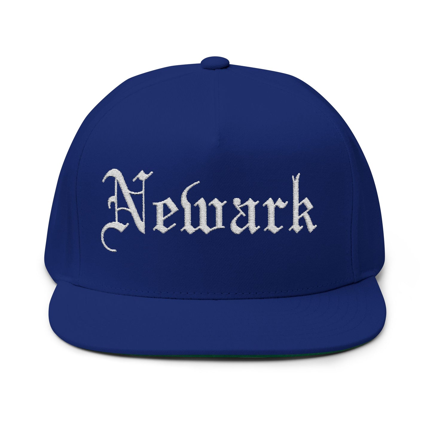 Newark Embroidered Flat Bill Cap - Stylish Urban Headwear