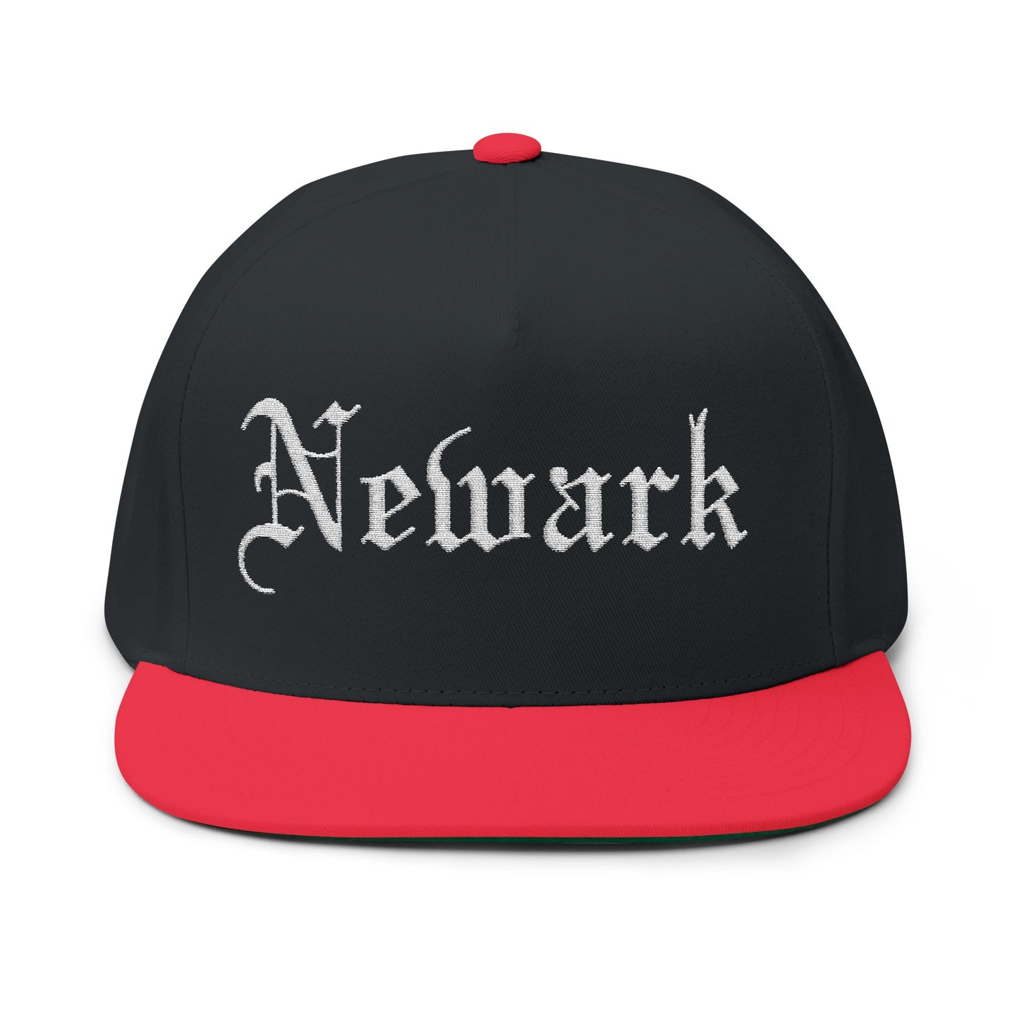Newark Embroidered Flat Bill Cap - Stylish Urban Headwear