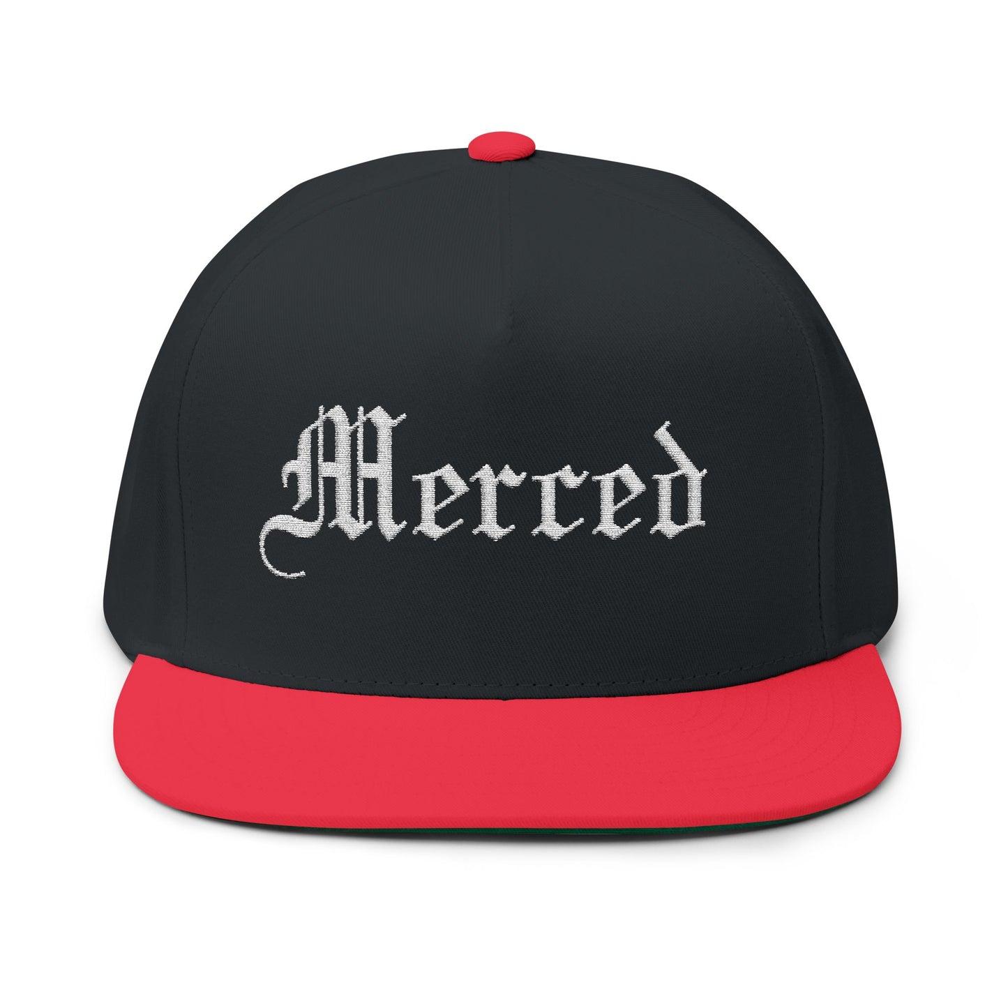 Merced Embroidered Flat Bill Cap