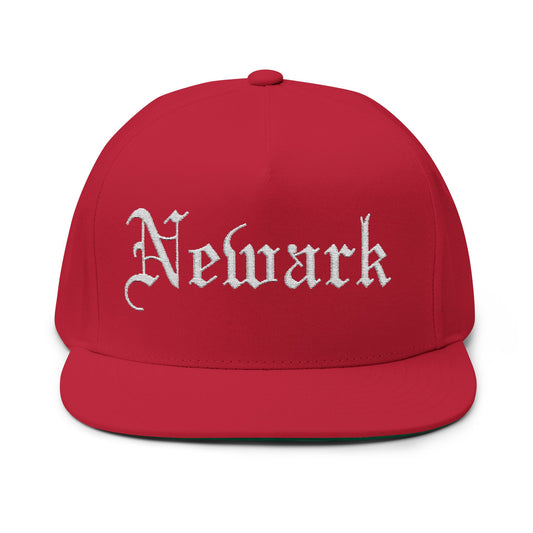 Newark Embroidered Flat Bill Cap - Stylish Urban Headwear