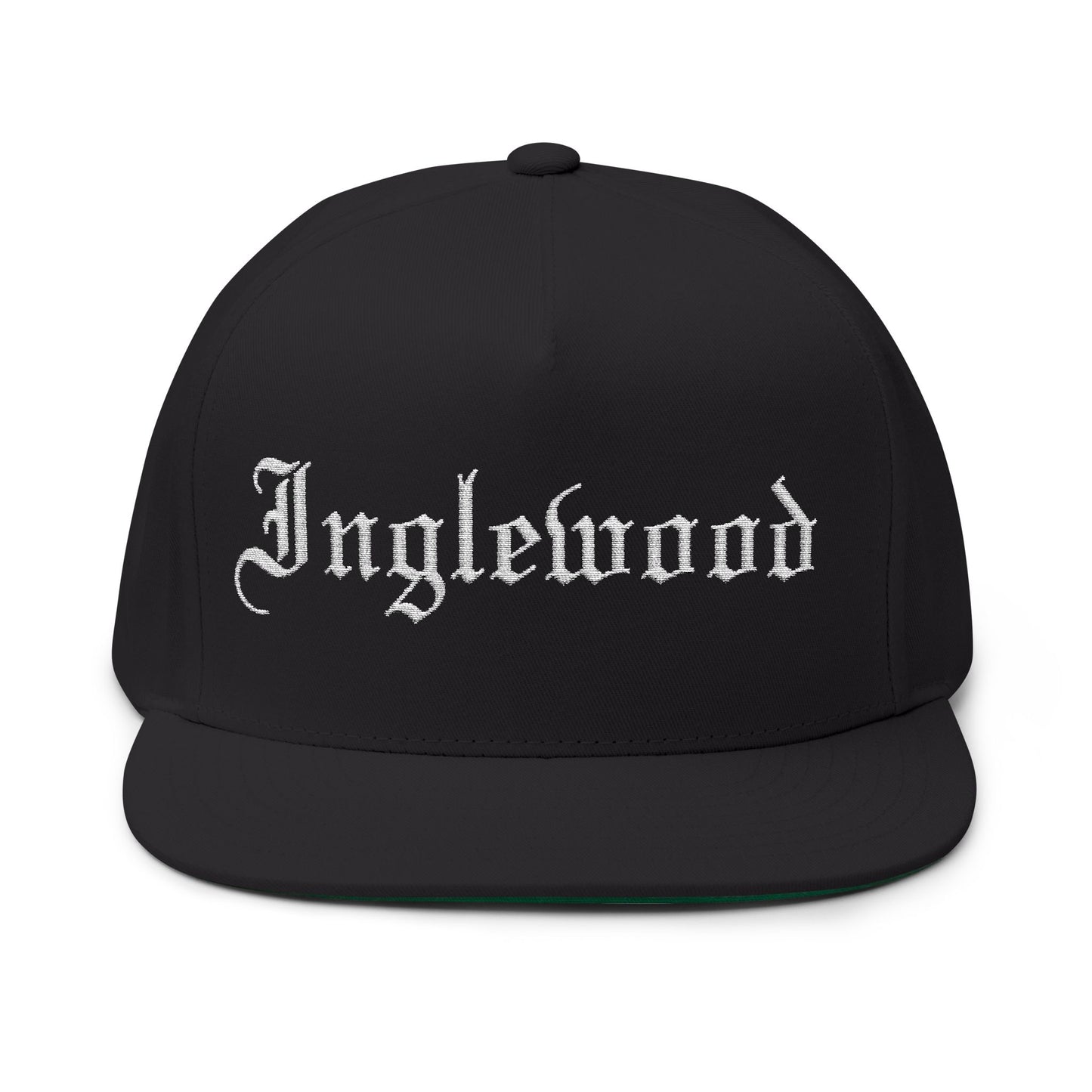Inglewood Embroidered Flat Bill Cap - Stylish Snapback for Urban Fashion