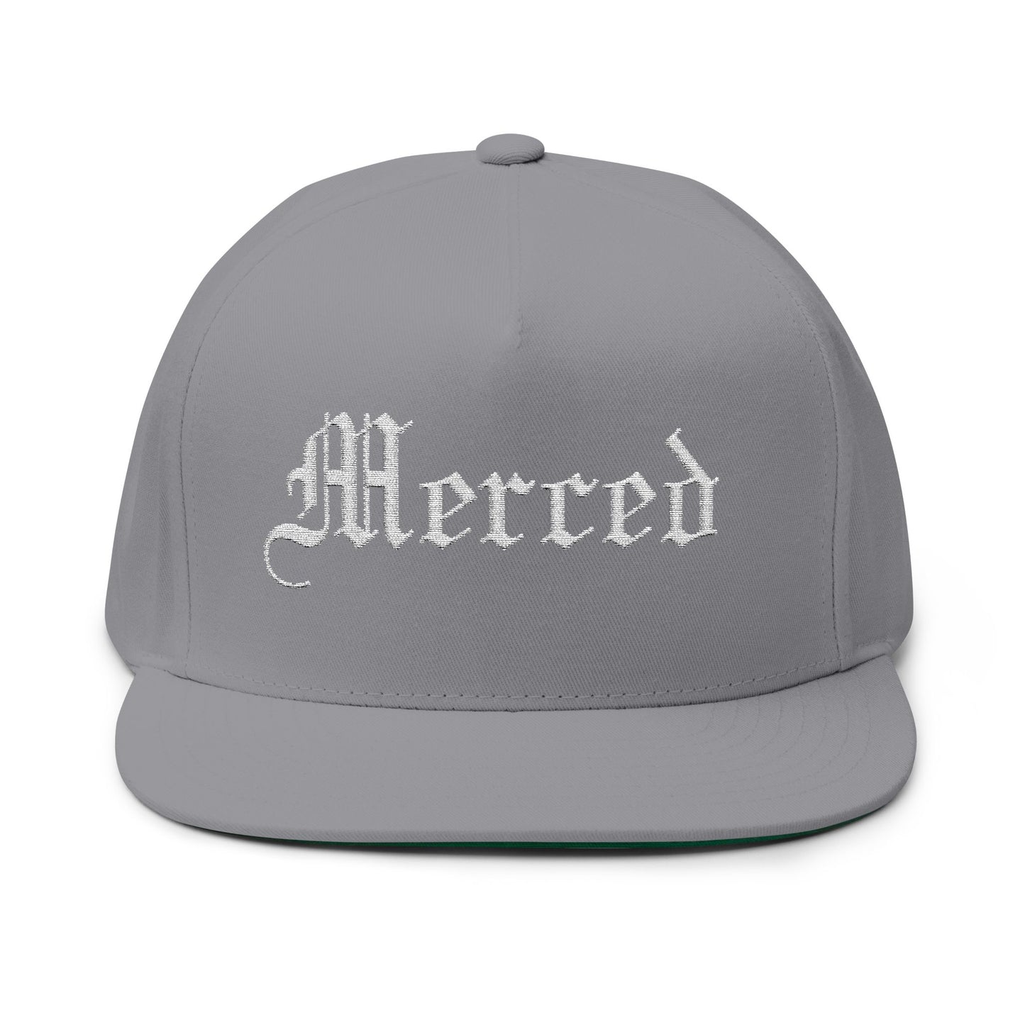 Merced Embroidered Flat Bill Cap