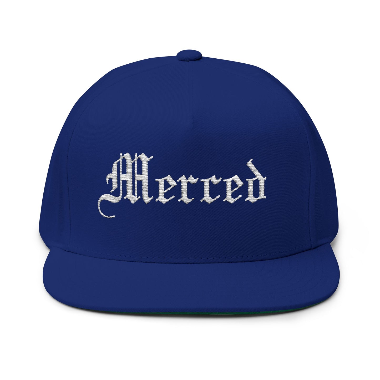 Merced Embroidered Flat Bill Cap