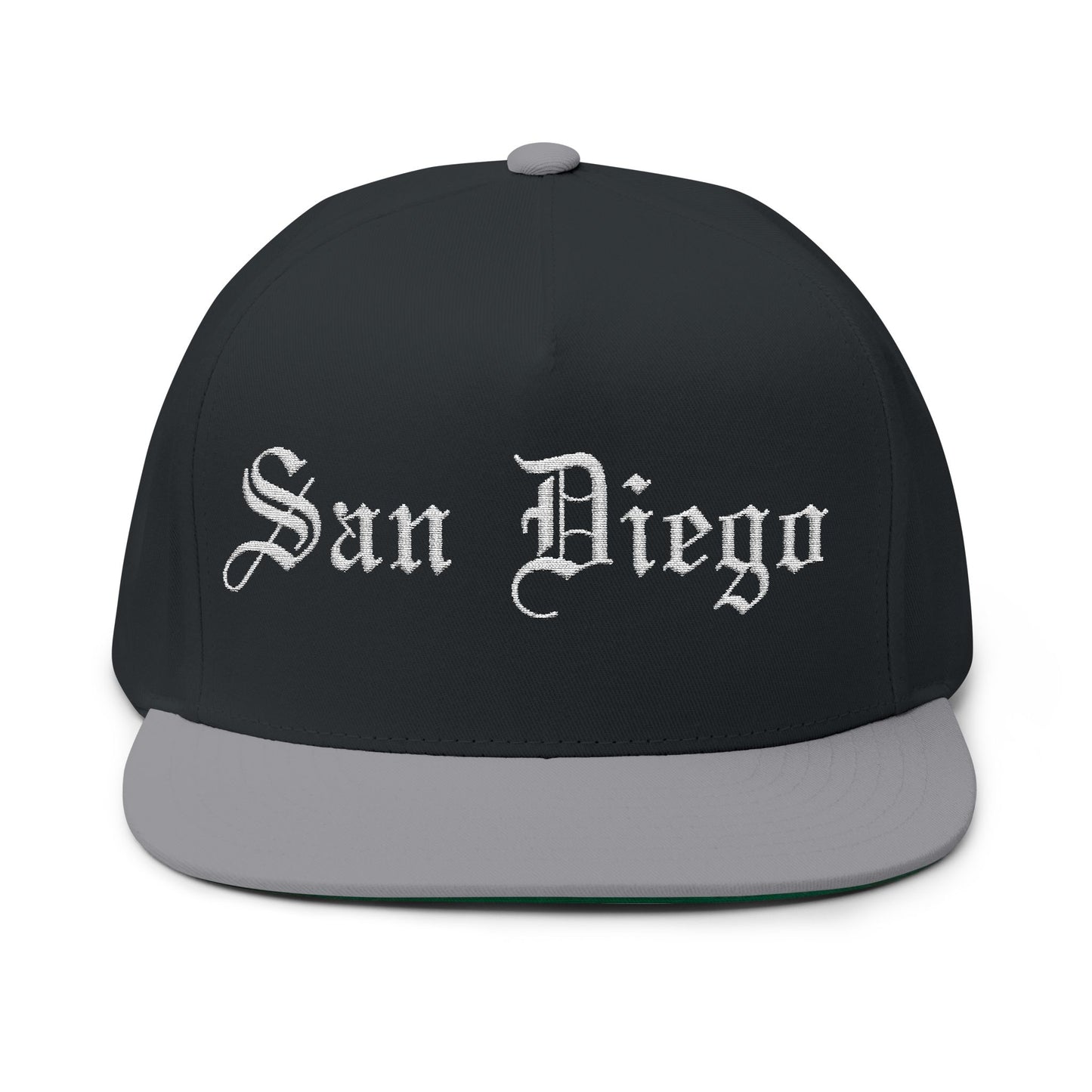 San Diego Embroidered Flat Bill Cap