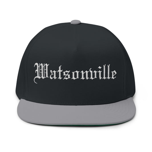 Watsonville Embroidered Flat Bill Cap - Stylish Headwear for Casual Outings