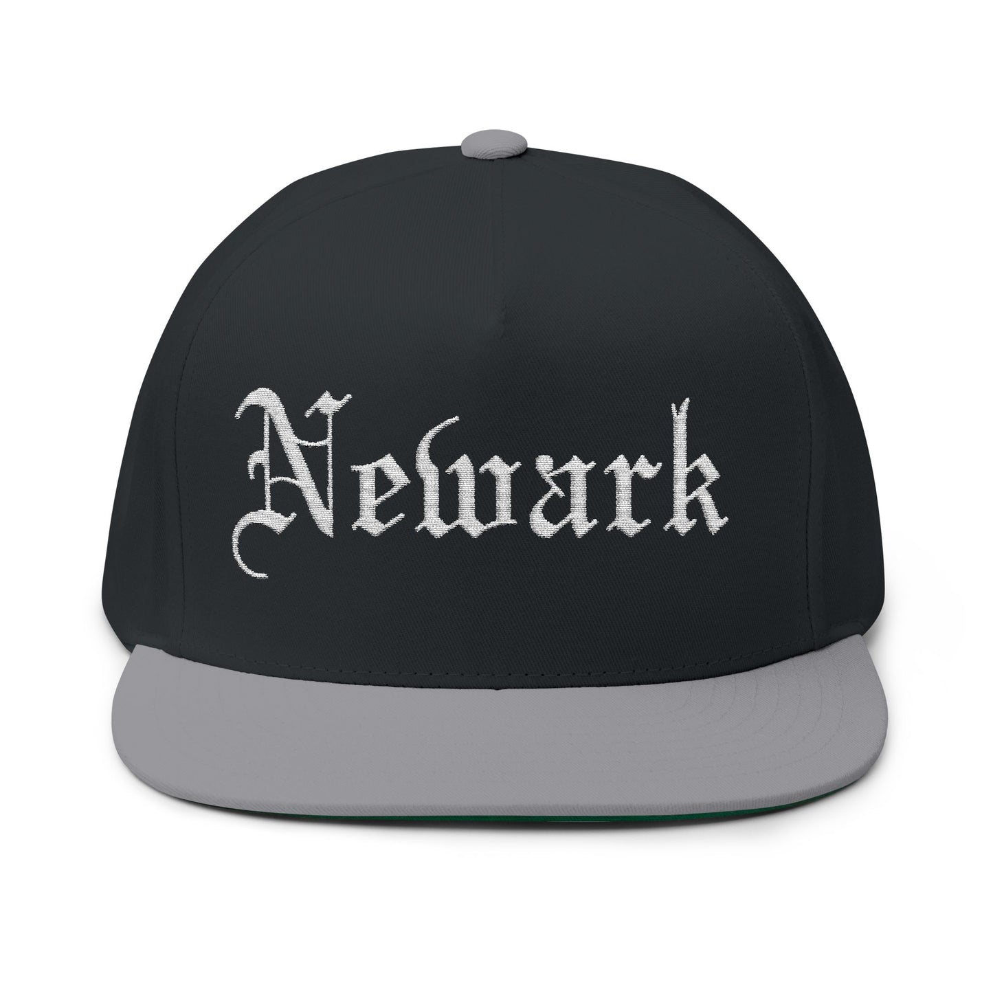 Newark Embroidered Flat Bill Cap - Stylish Urban Headwear
