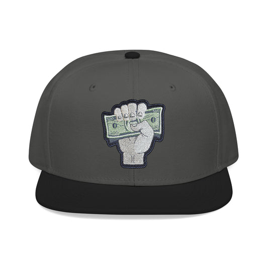 Empowered Money Fist Snapback Cap - Embroidered
