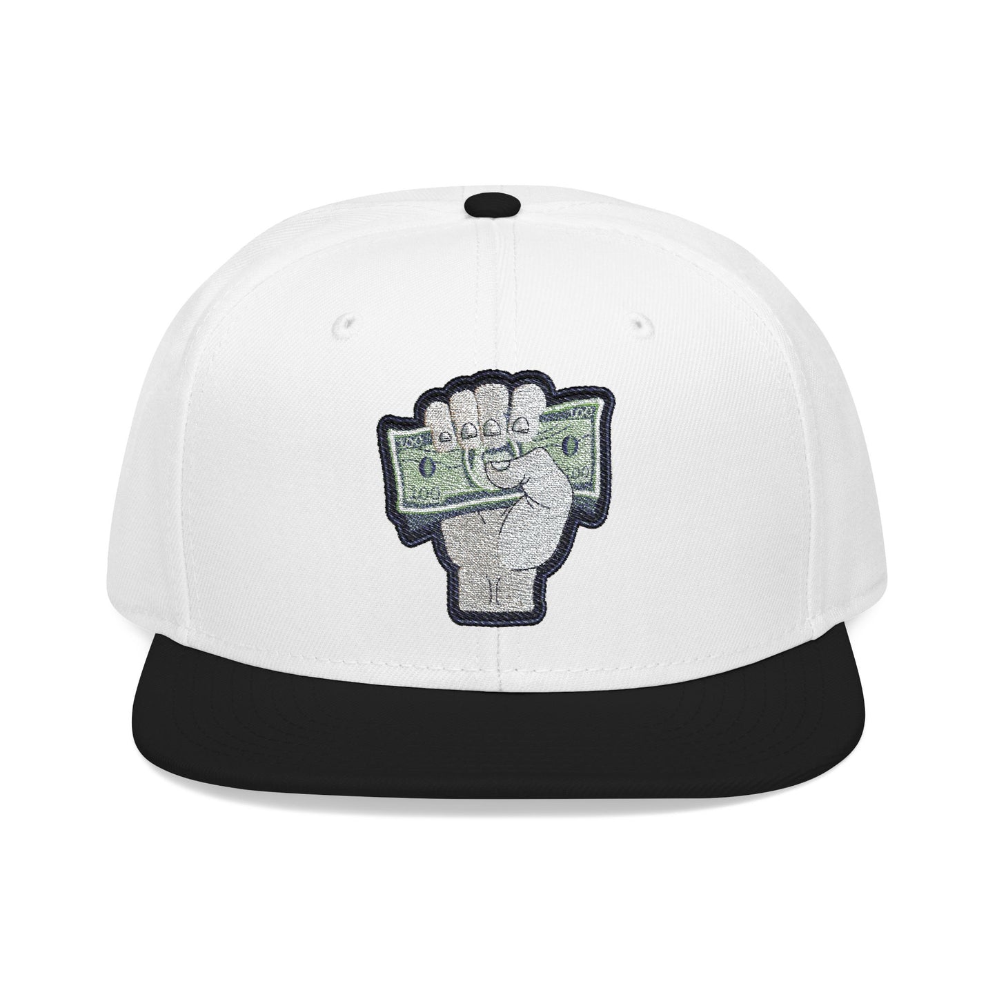 Empowered Money Fist Snapback Cap - Embroidered