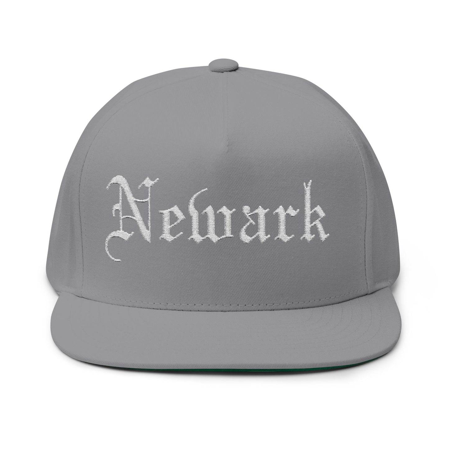 Newark Embroidered Flat Bill Cap - Stylish Urban Headwear