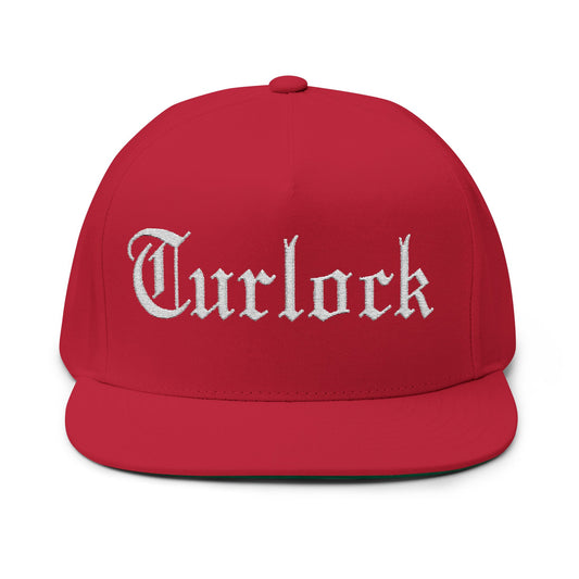 Turlock Embroidered Flat Bill Cap - Stylish Snapback